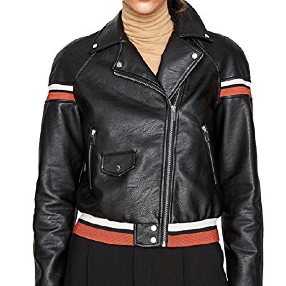 Zara Jackets & Blazers - Zara Faux Leather Bomber Moto Jacket XS